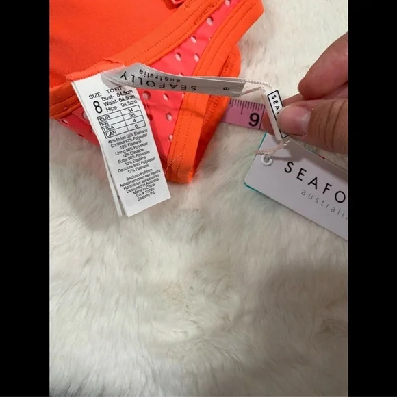 NWT Seafolly 'All Sports' Scuba Top in Nectarine‎ [SZ 4 US] - Picture 5 of 8